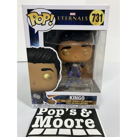 Funko Pop! Marvel Eternals: Kingo 731 Vinyl Figure With Box Damage - Picture 1 of 13